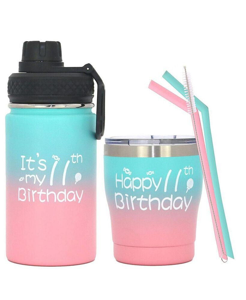 Meant2tobe 11th Birthday Water Bottle Gift for 11-Year-Olds, Perfect Present for Boys and Girls Celebrating Their 11th Birthday, Unique and Thoughtful Age 11 Birthday Gift Idea, Happy 11th Birthday Celebration
