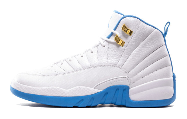 Jordan Air Jordan 12 Retro University Blue 金扣 高帮 复古篮球鞋 GS 北卡蓝 2016年版 / Кроссовки Jordan Air Jordan 12 Retro University Blue GS 2016 510815-127