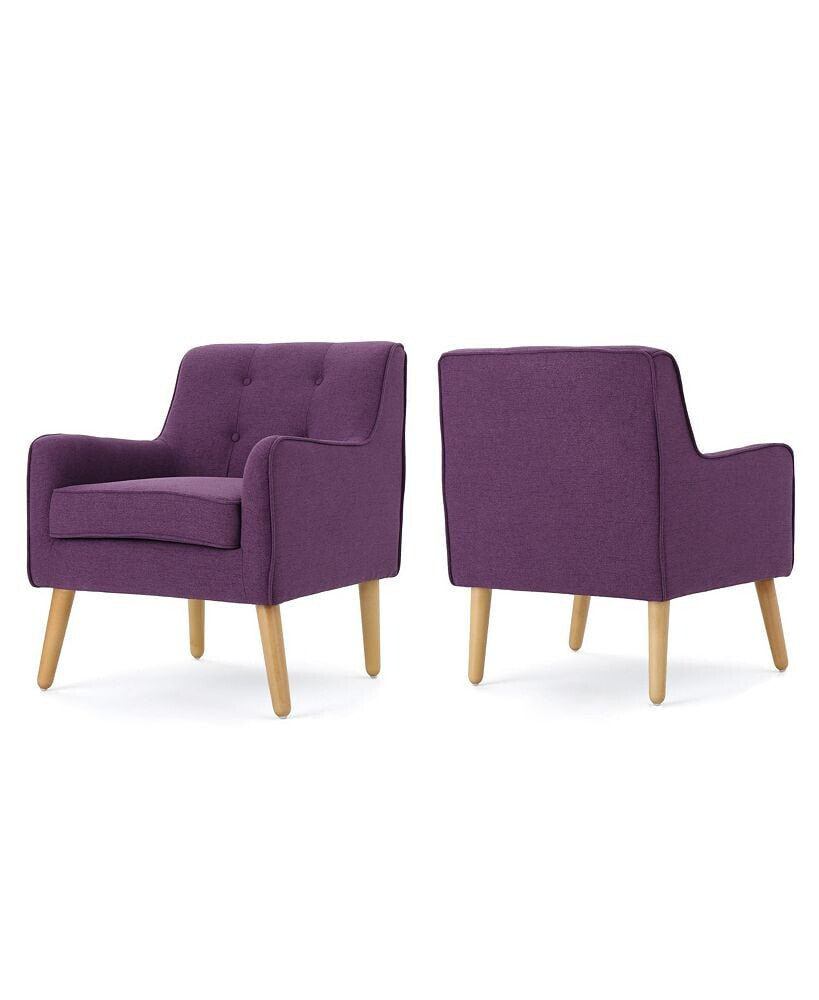 Noble House felicity Mid Century Arm Chair Set, 2 Piece