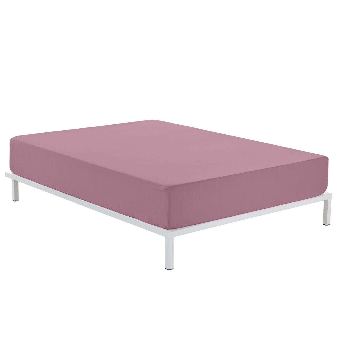 Fitted bottom sheet Alexandra House Living Magenta 180 x 190/200 cm