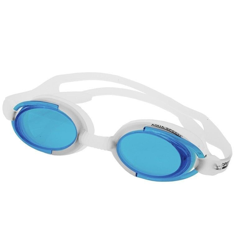 Очки для плавания Aqua-Speed Malibu бело-синие