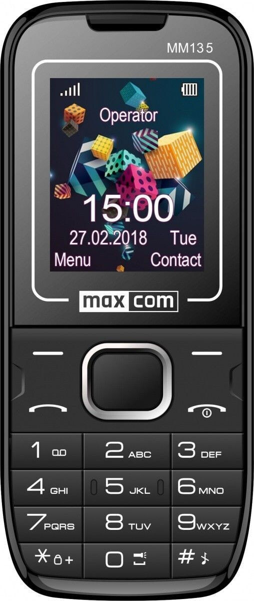 Телефон komórkowy Maxcom MM135 Две SIM-карты Чарно-небески