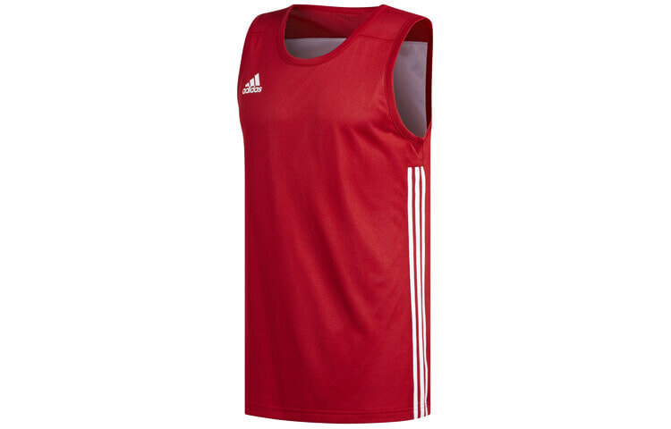 adidas 针织两面穿透气篮球背心 男款 红色 / Trendy Sports Vest DY6595
