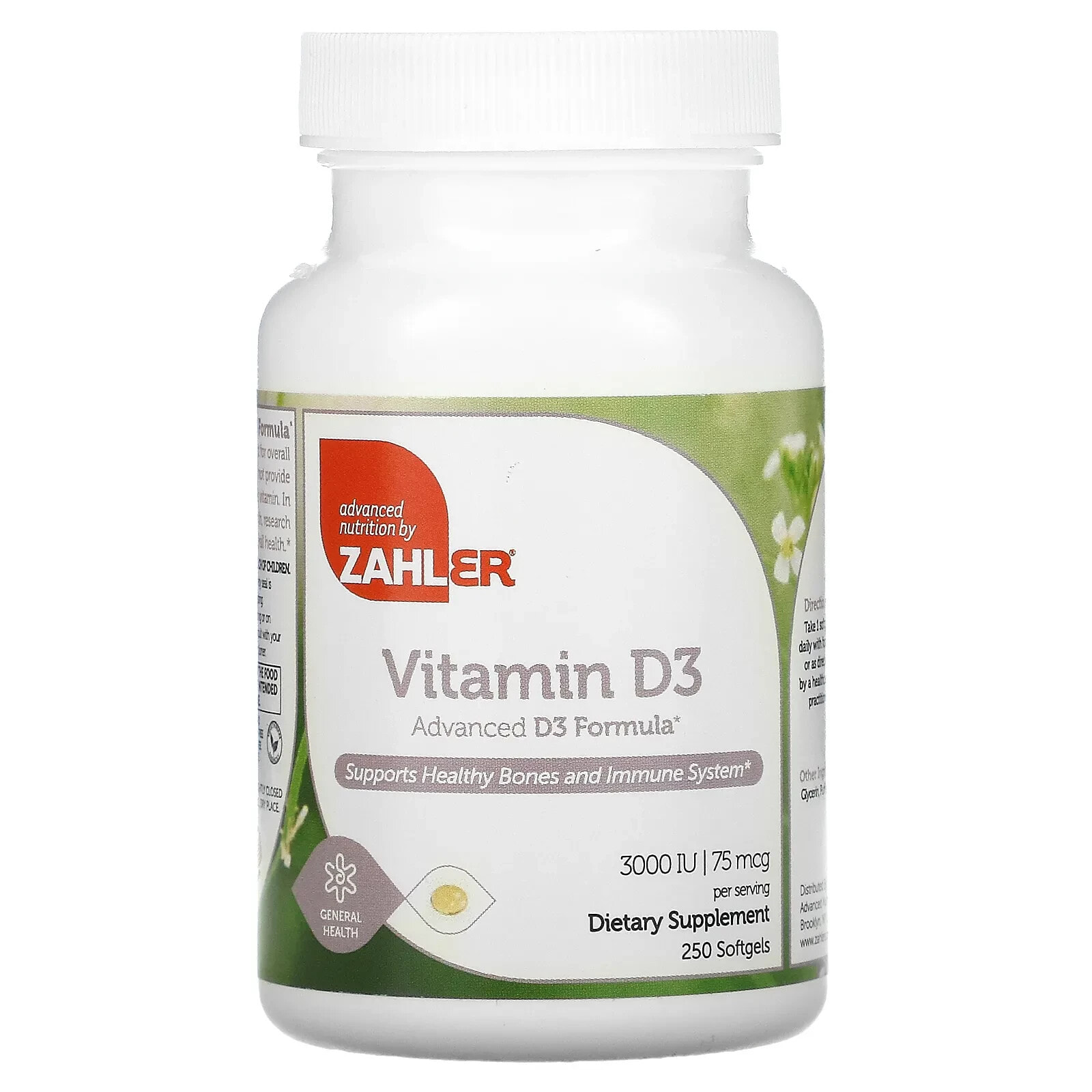 Vitamin D3, Advanced D3 Formula, 50 mcg (2,000 IU), 120 Softgels