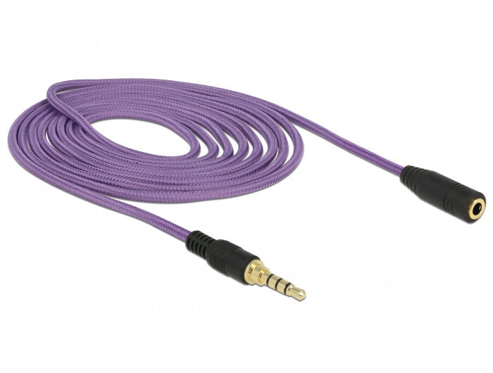 DeLOCK 85624 аудио кабель 2 m 3,5 мм Черный, Фиолетовый