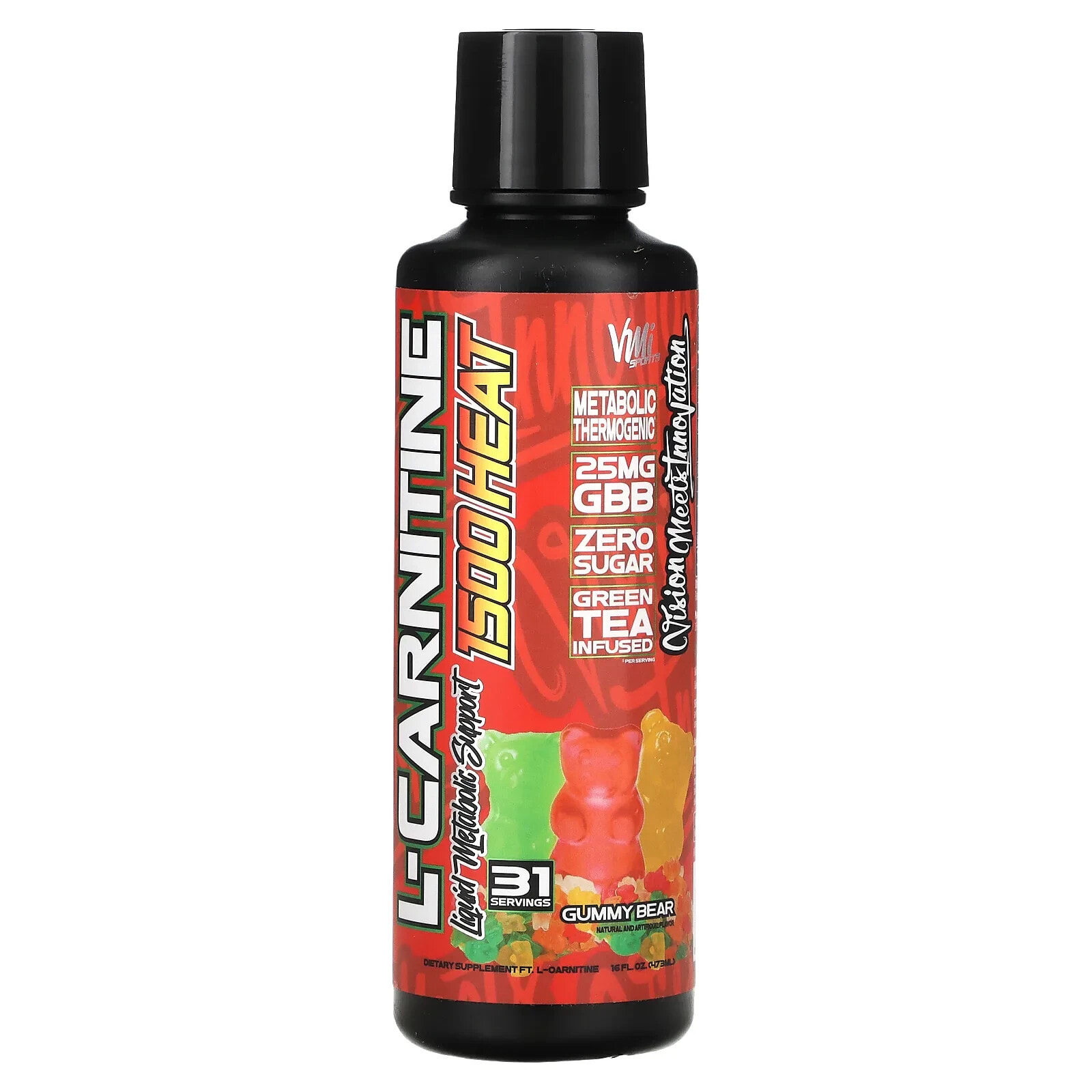 L-Carnitine 1500 Heat, Gummy Bear, 16 fl oz (473 ml)