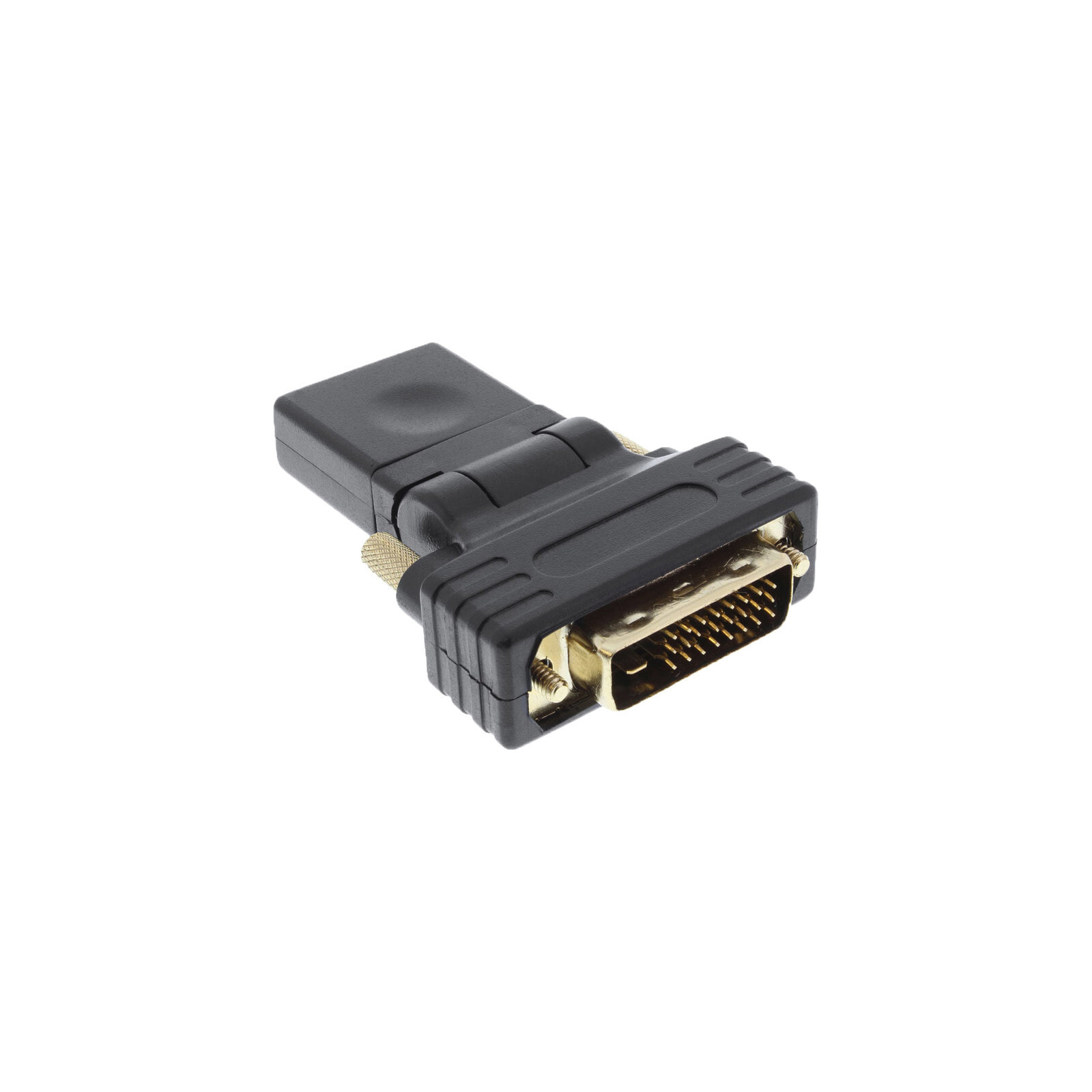 InLine 17660W кабельный разъем/переходник HDMI DVI Черный