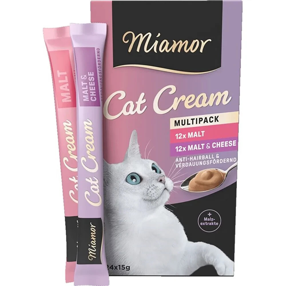 MIAMOR Cream malt treats 24x15g wet cat food