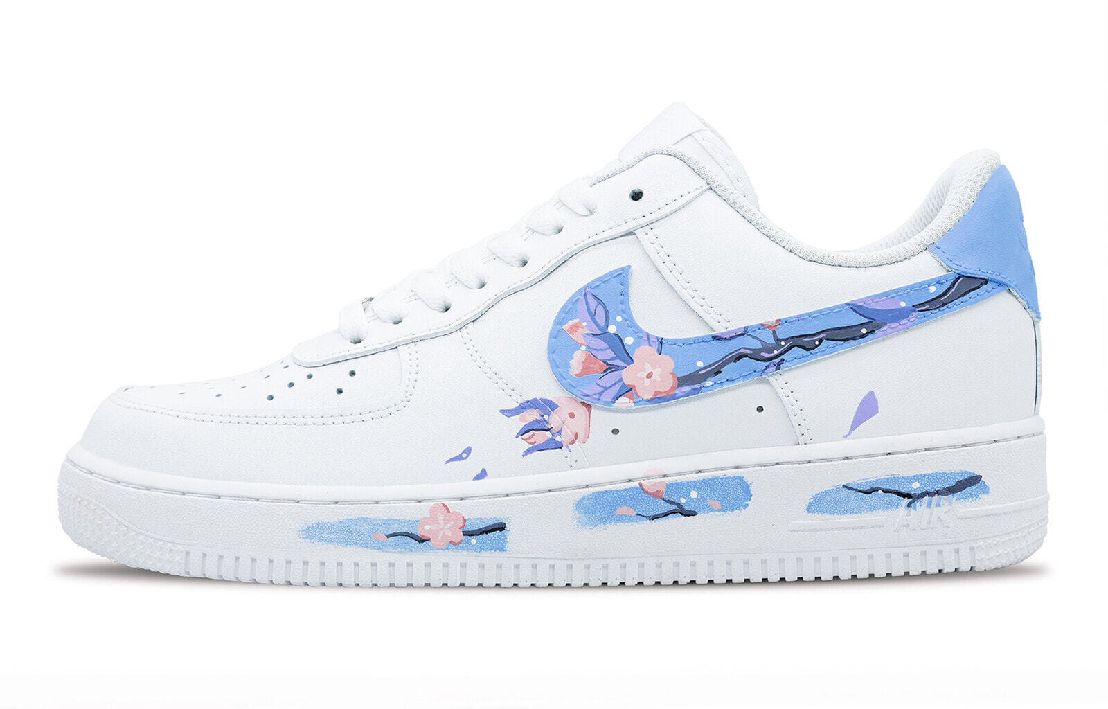 【定制球鞋】 Nike Air Force 1 Low 低帮 板鞋 女款 蓝白 / Кроссовки Nike Air Force 1 Low DD8959-100