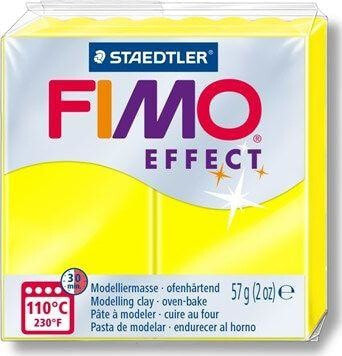 Fimo Masa plastyczna termoutwardzalna Effect neonowy żółty 57g