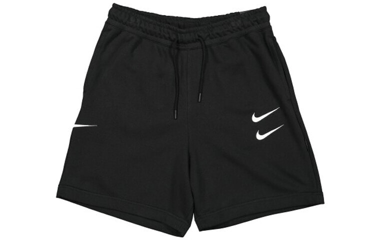 Nike NSW Swoosh Short 双钩宽松中腰松紧运动休闲短裤 男款 黑色 / Шорты Nike NSW Swoosh Short CJ4882-010