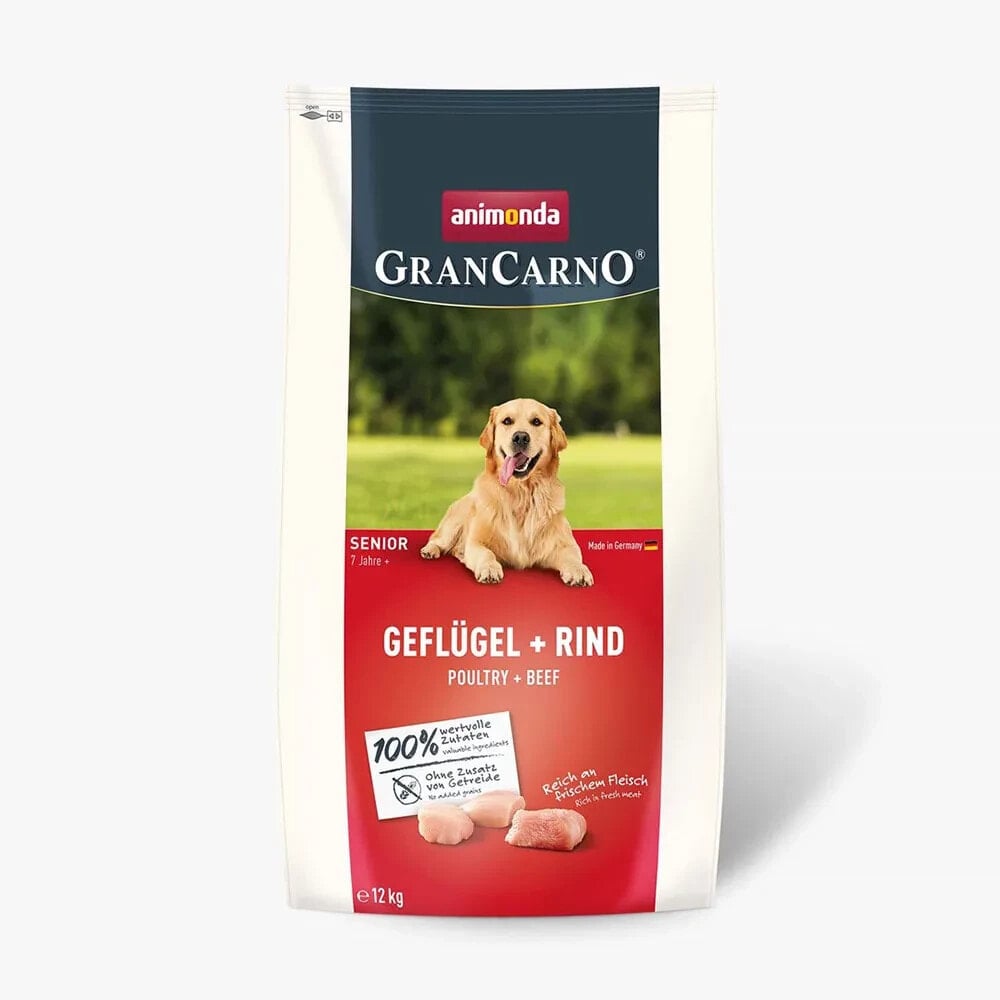 ANIMONDA Gran carno senior poultry with beef dog food 12kg