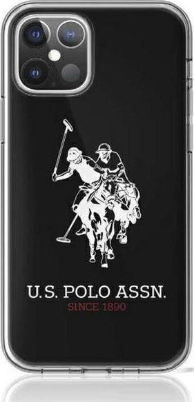 Чехол силиконовый черный iPhone 12 miniс логотипом U.S. Polo Assn.