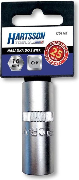 Автомобильный инструмент для ремонта Dedra Nasadka do świec 16mm z przywieszką (17D316Z)