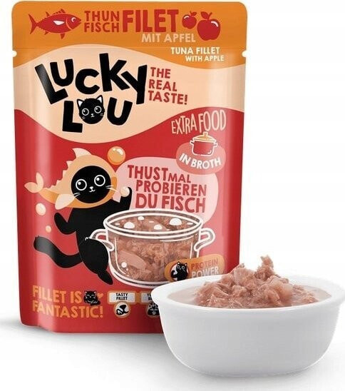 Lucky Lou Lucky Lou Extrafood Tuńczyk i jabłko w bulionie saszetka 70g