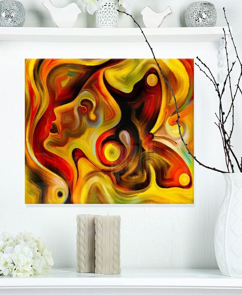 Designart 'Butterfly S Emotions' Abstract Metal Wall Art - 20