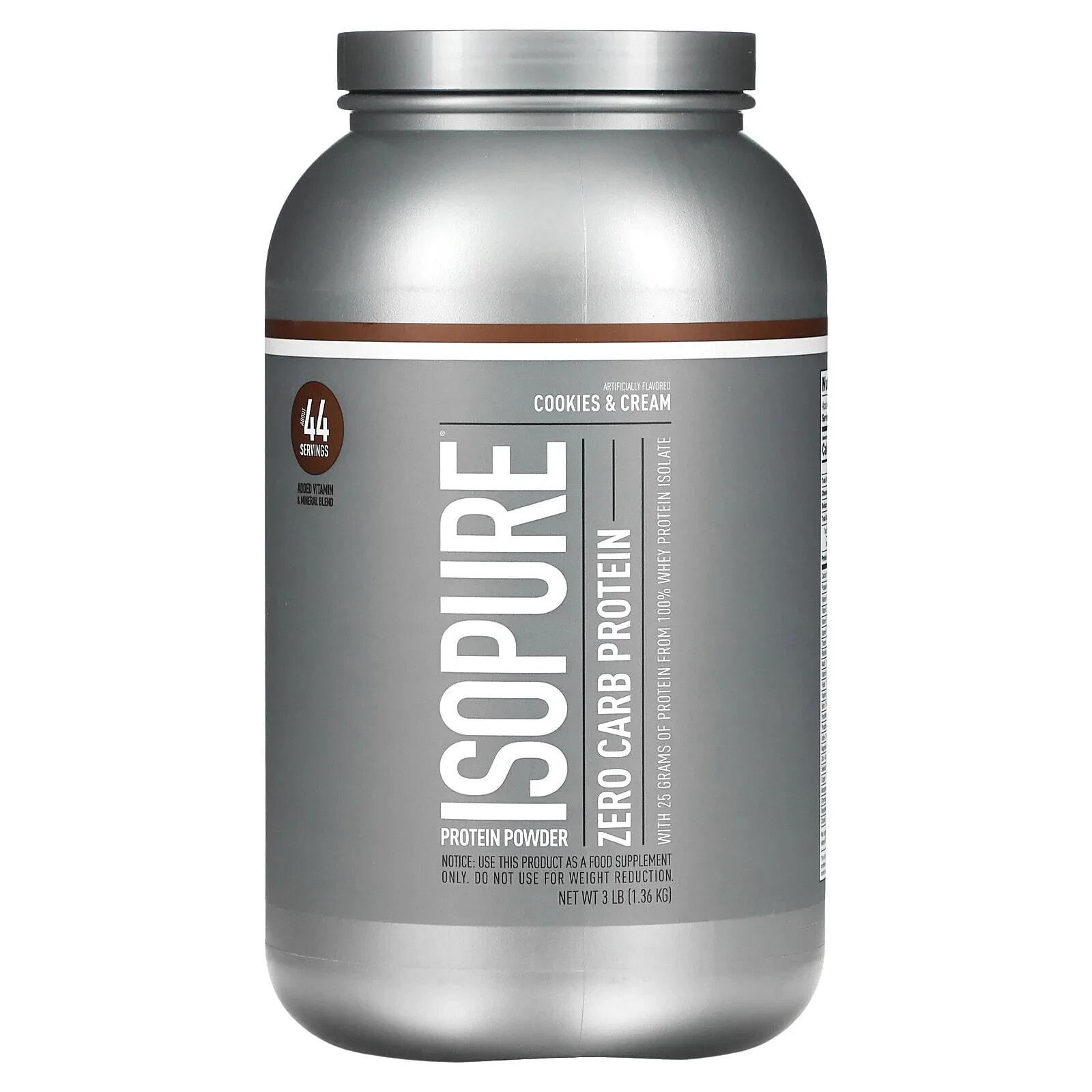 Isopure, Zero Carb Protein Powder, Creamy Vanilla, 4.5 lb (2.04 kg)