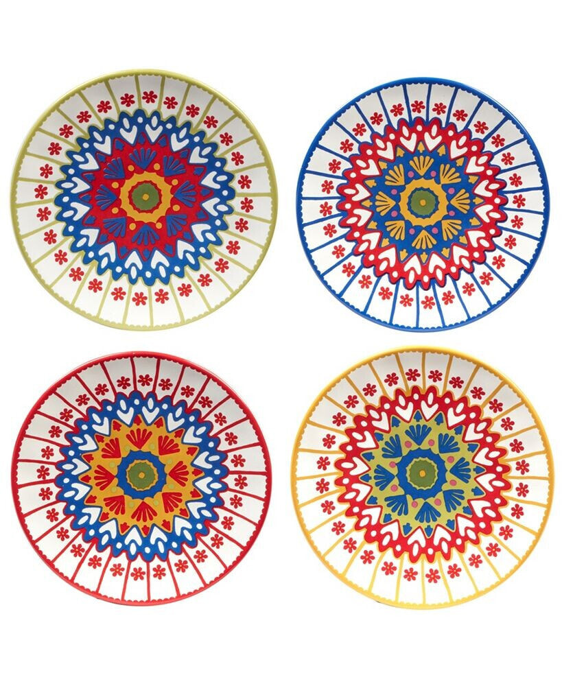 Certified International spice Love Canape Plates Set of 4