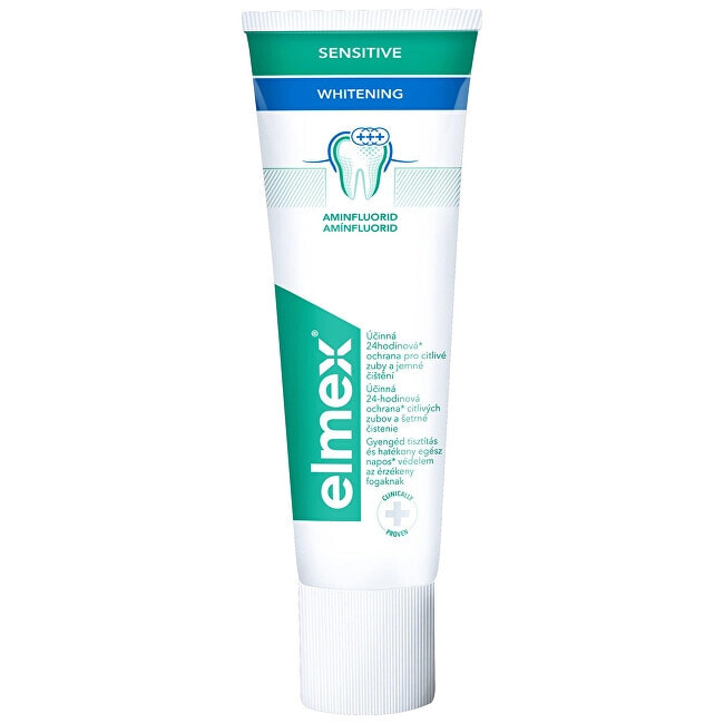 ELMEX Sensitive Whitening Toothpaste Отбеливающая зубная паста для чувствительных зубов  75 мл