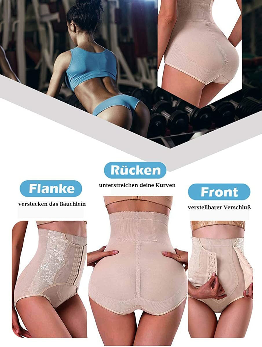 Bingrong Women's Shapewear Tummy Control Underwear High Waist Bodice Briefs  Strong Shaping Figure Shaping Underwear Butt Lifter Seamless Bodice Briefs