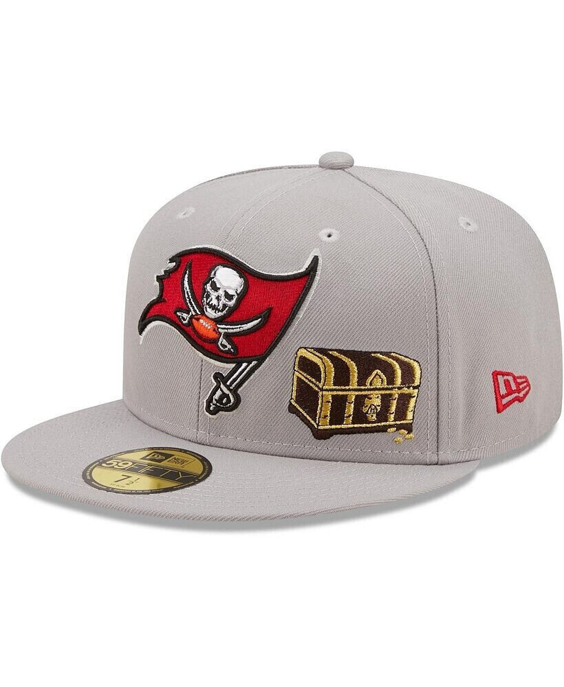 New Era men's Gray Tampa Bay Buccaneers City Describe 59FIFTY Fitted Hat