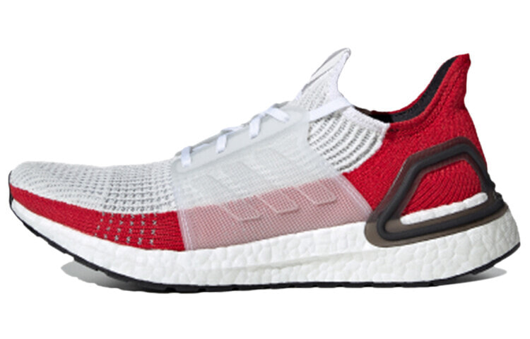 adidas Ultraboost 19 M 减震防滑 低帮 跑步鞋 男款 白红 编织 / Кроссовки adidas Ultraboost 19 M EF1341