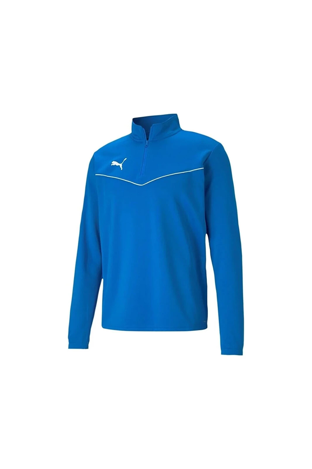 Teamrise 1/4 Zip Top Erkek Futbol Antrenman Uzun Kollu Tişört 65739402 Mavi