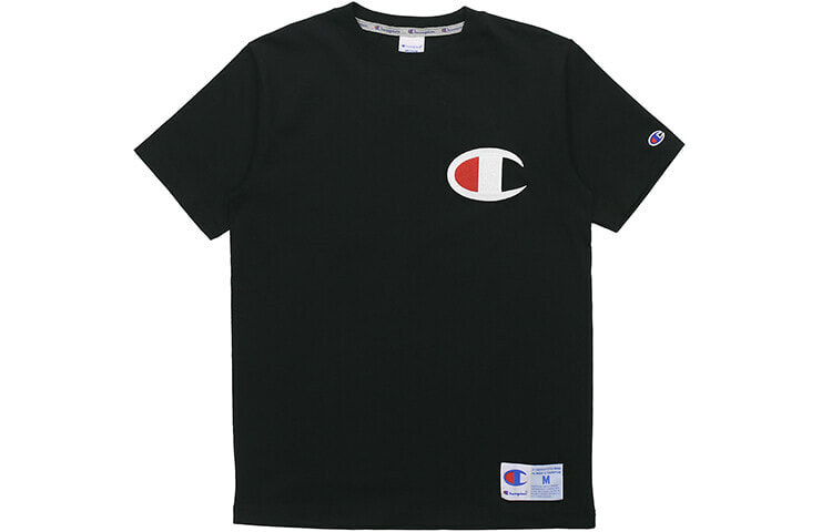 Champion 刺绣大C短袖T恤 日版 男女同款 黑色 / Футболка Champion CT Trendy Clothing T-Shirt (C3-F362-AS)