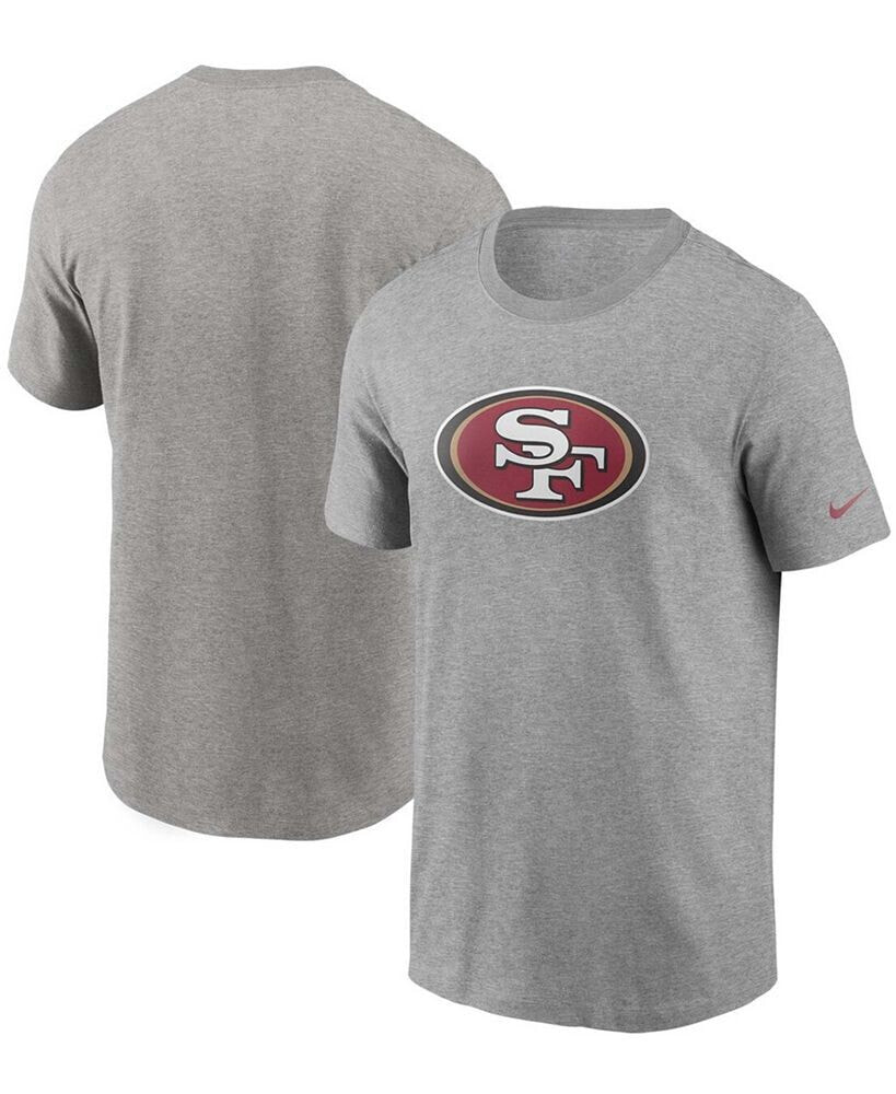 Nike men's Heathered Gray San Francisco 49ers Primary Logo T-shirt