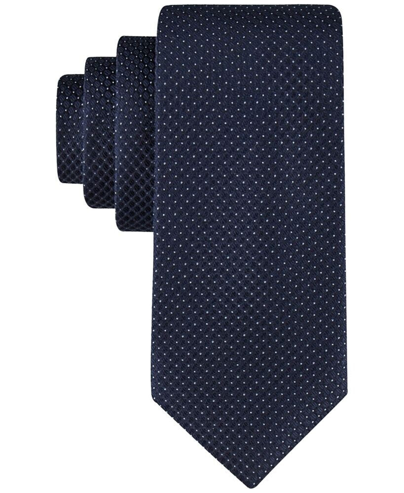 Calvin Klein men's Steel Micro-Dot Solid Tie