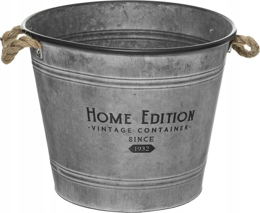 Atmosphera Osłonka zinc, wiaderko vintage, Ø 48 cm