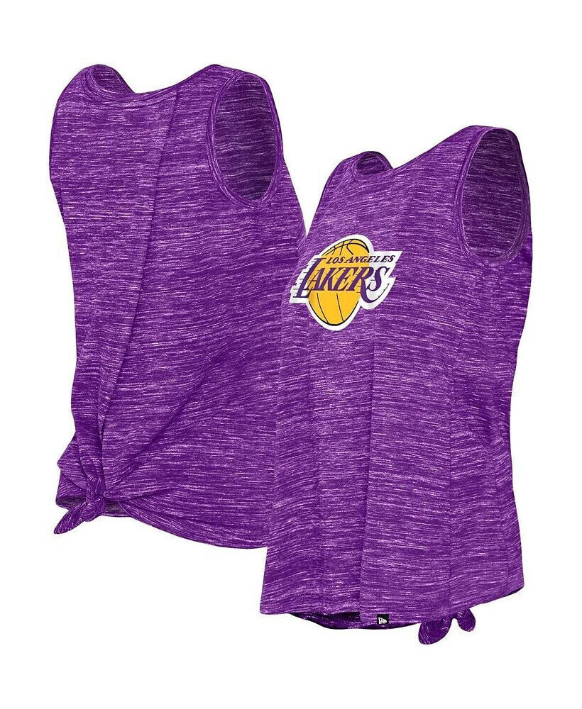 New Era women's Purple Los Angeles Lakers Space Dye Active Tank Top