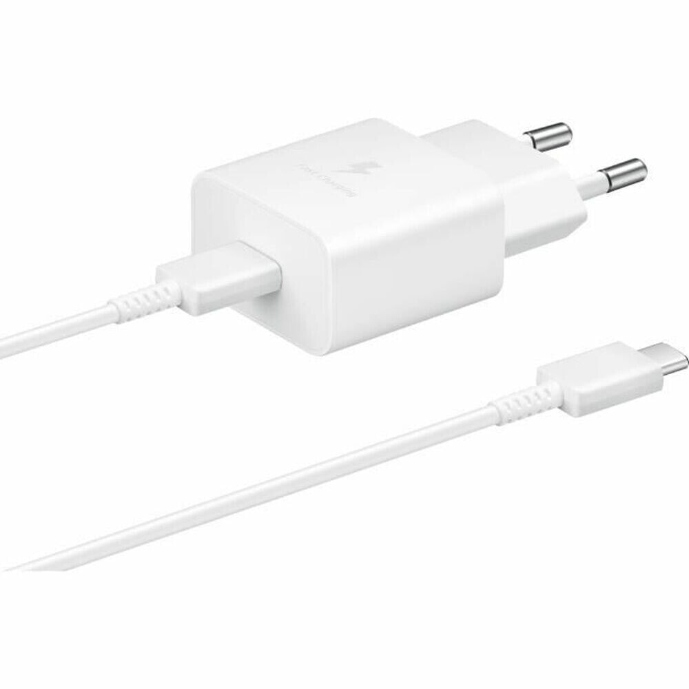 Зарядное для розетки + Кабель-USB C Samsung EP-T1510XWE Белый 15 W