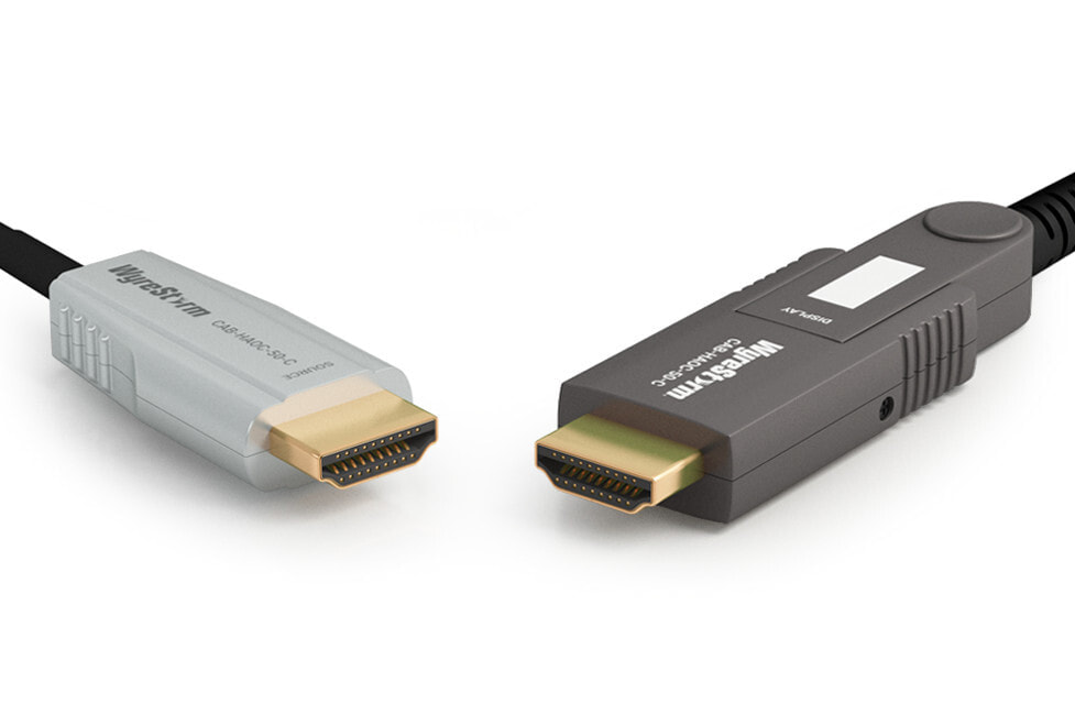 Компьютерный разъем или переходник Wyrestorm 24Gbps 4-core Active Optical HDMI Cable | 4K HDR 4:4:4/60 | Kevlar strengthened | Detachable Head | Plenum, FT6 & CPR Rated