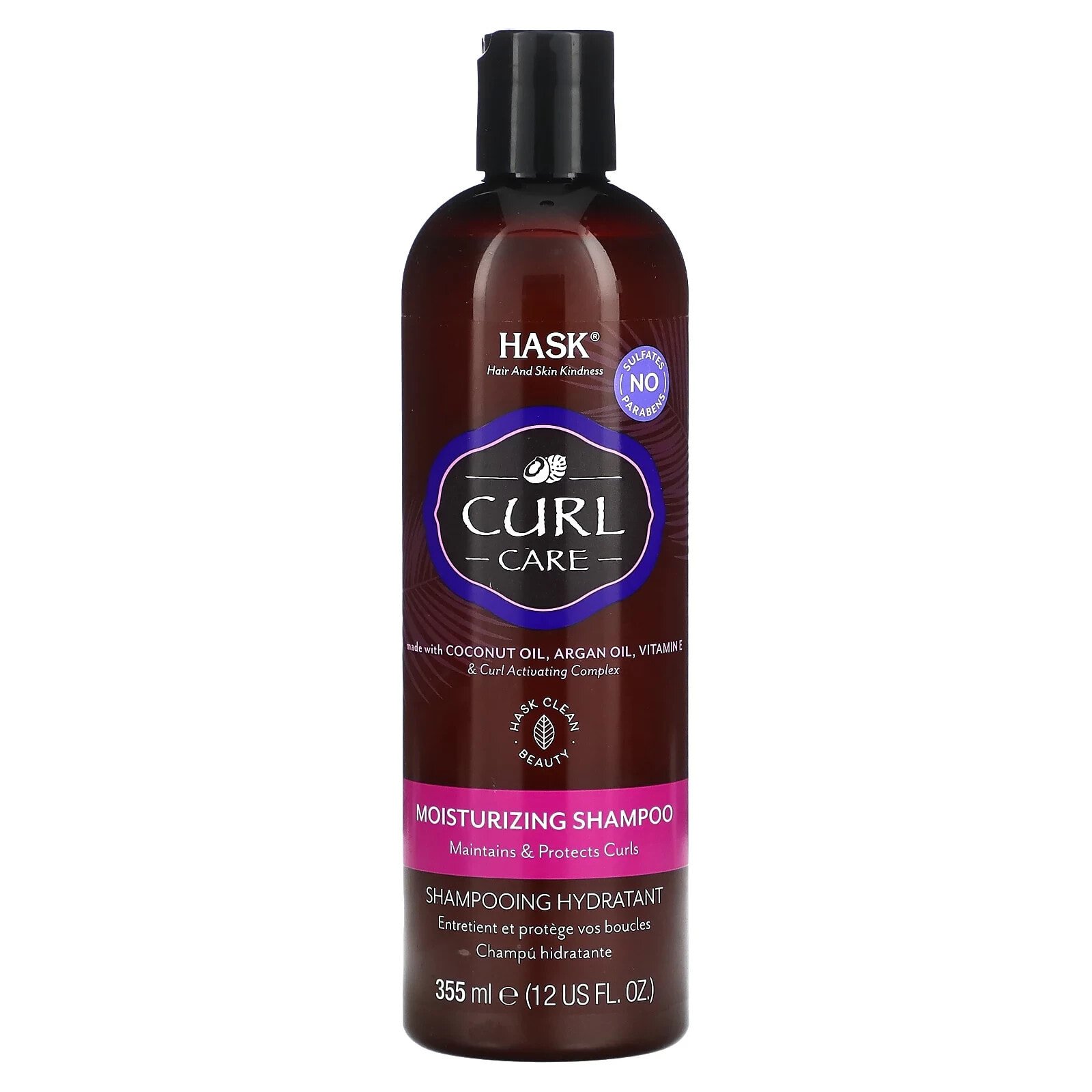 Hask Beauty, Curl Care, увлажняющий шампунь, 355 мл (12 жидк. Унций)