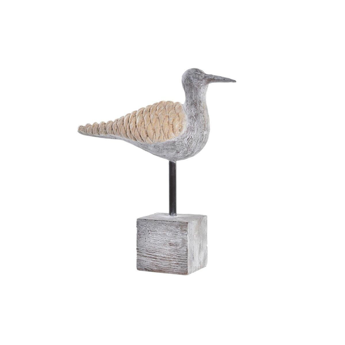 Декоративная фигура DKD Home Decor Серый Натуральный Птица Средиземноморье 23 x 9 x 26,7 cm