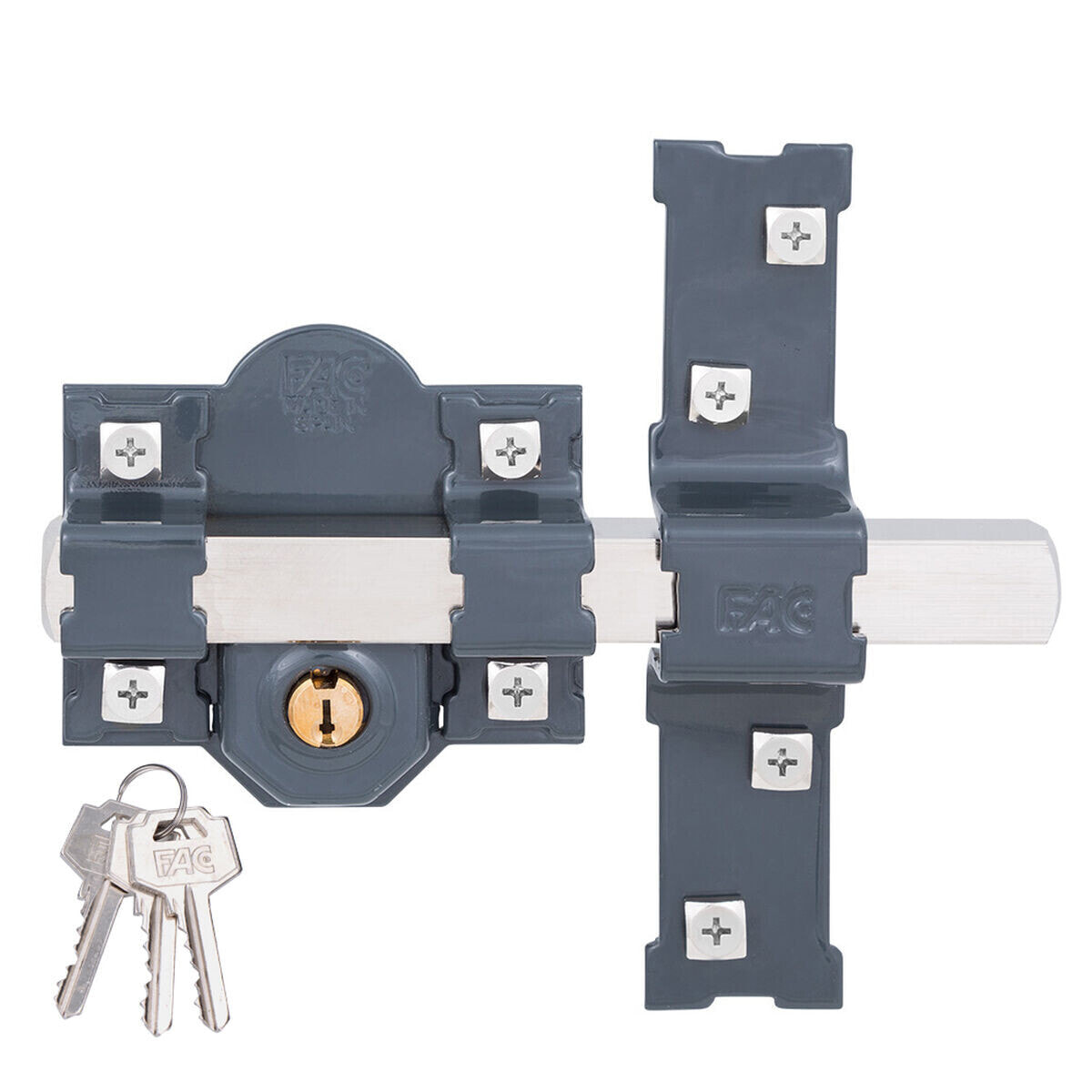 Safety lock Fac 201-l/80 Steel Dark grey 50 mm 80 mm