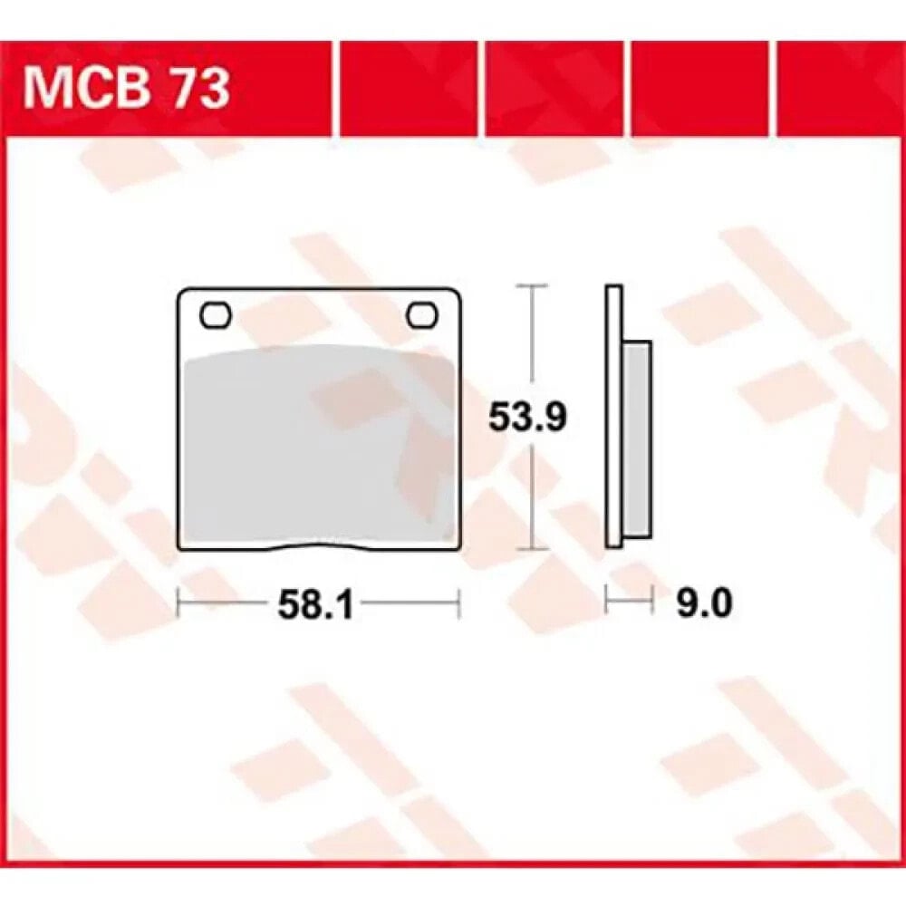 TRW Allround Kawasaki KZ 1000 77 organic rear brake Pads