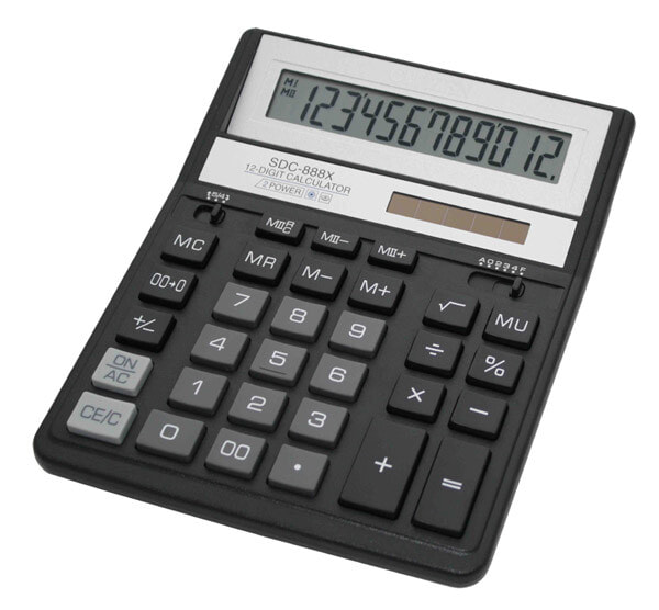 Citizen SDC-888X калькулятор Карман Финансовый Черный SDC888XBK