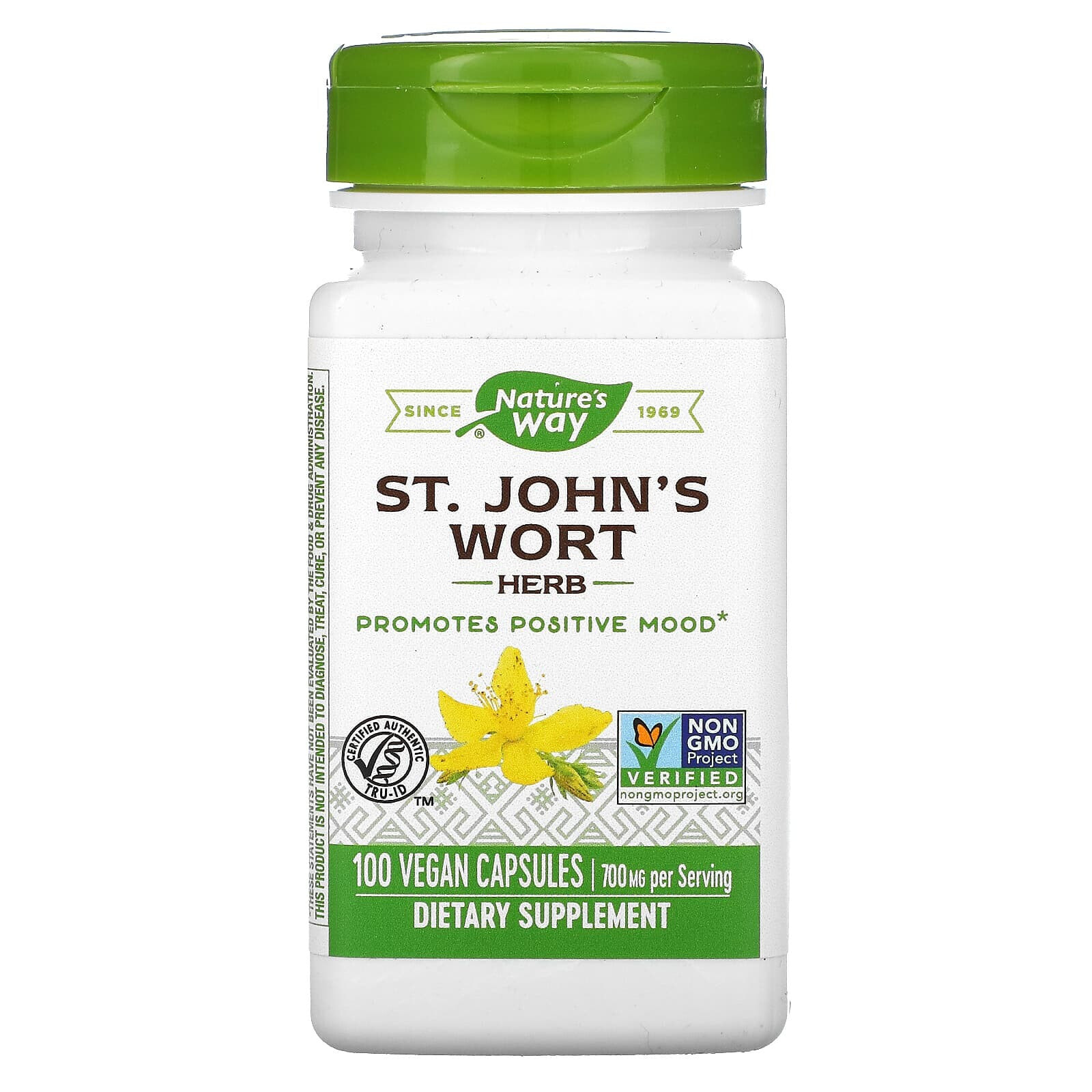 St. John's Wort Herb, 700 mg, 180 Vegan Capsules (350 mg per Capsule)
