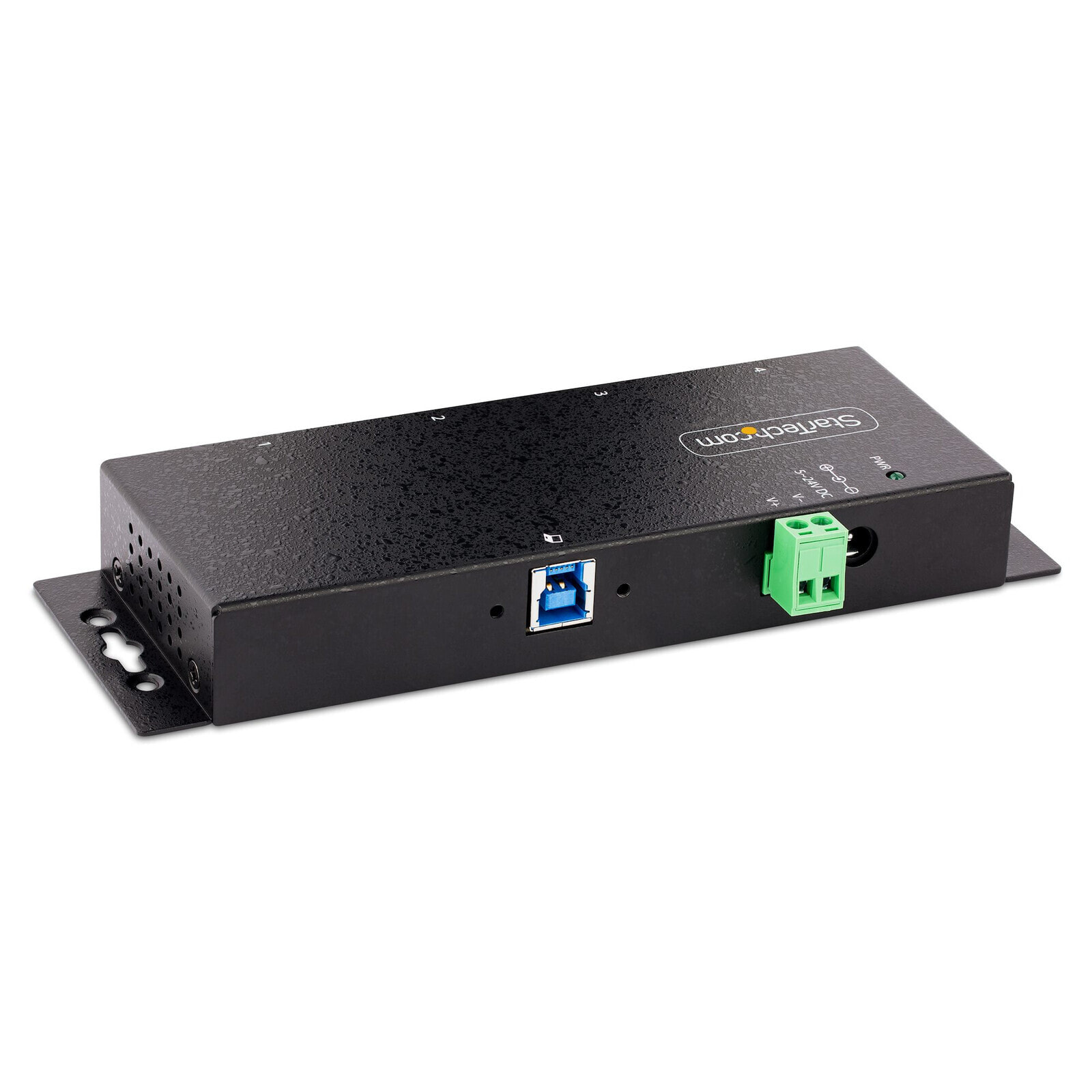 StarTech.com 5G4AINDNP-USB-A-HUB хаб-разветвитель USB 3.2 Gen 1 (3.1 Gen 1) Type-B 5000 Мбит/с Черный