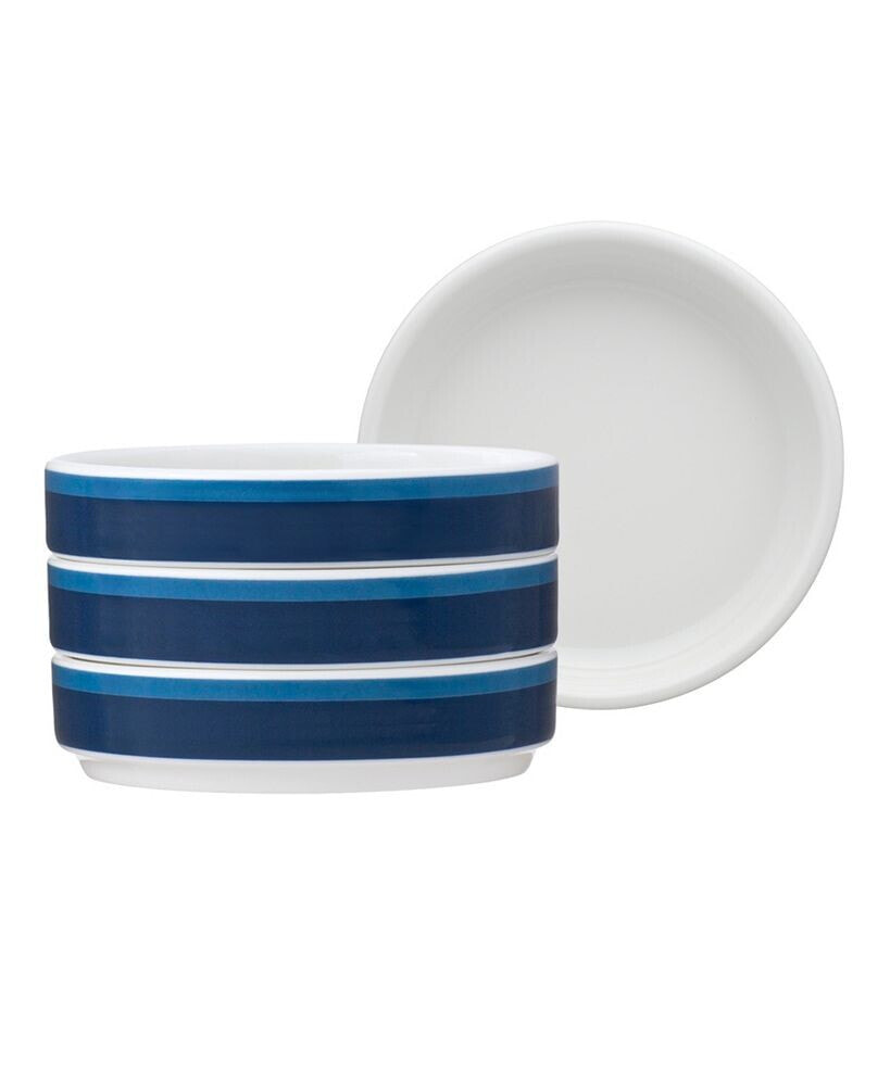 ColorStax Stripe Mini Plates, Set of 4