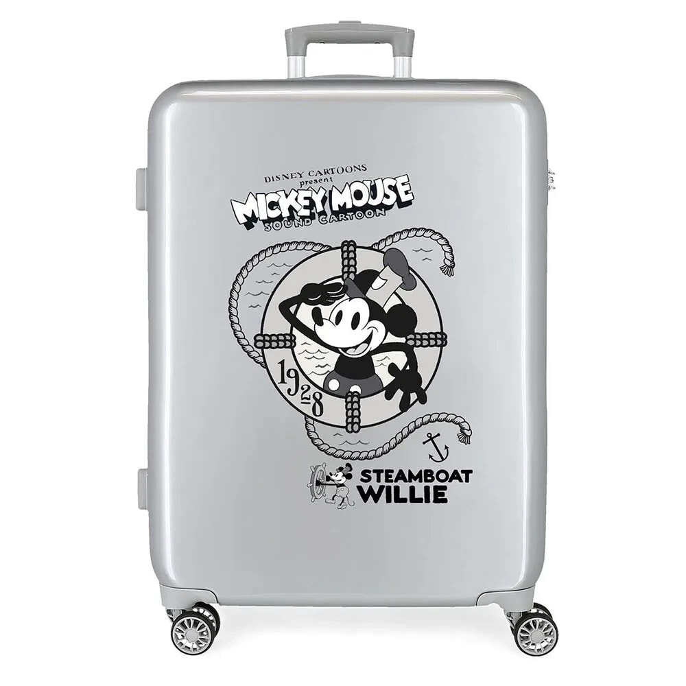 DISNEY 100 Mickey Steamboad 70 cm 81L trolley