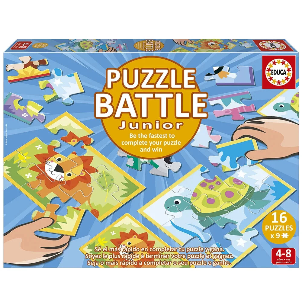 EDUCA Battle Animales 144 Pieces puzzle