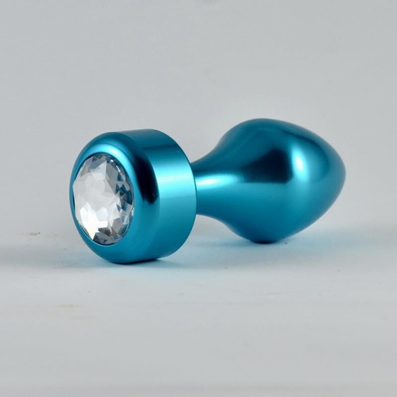 Плаг или анальная пробка LOVETOY Butt Plug Blue Rosebud with Jewel