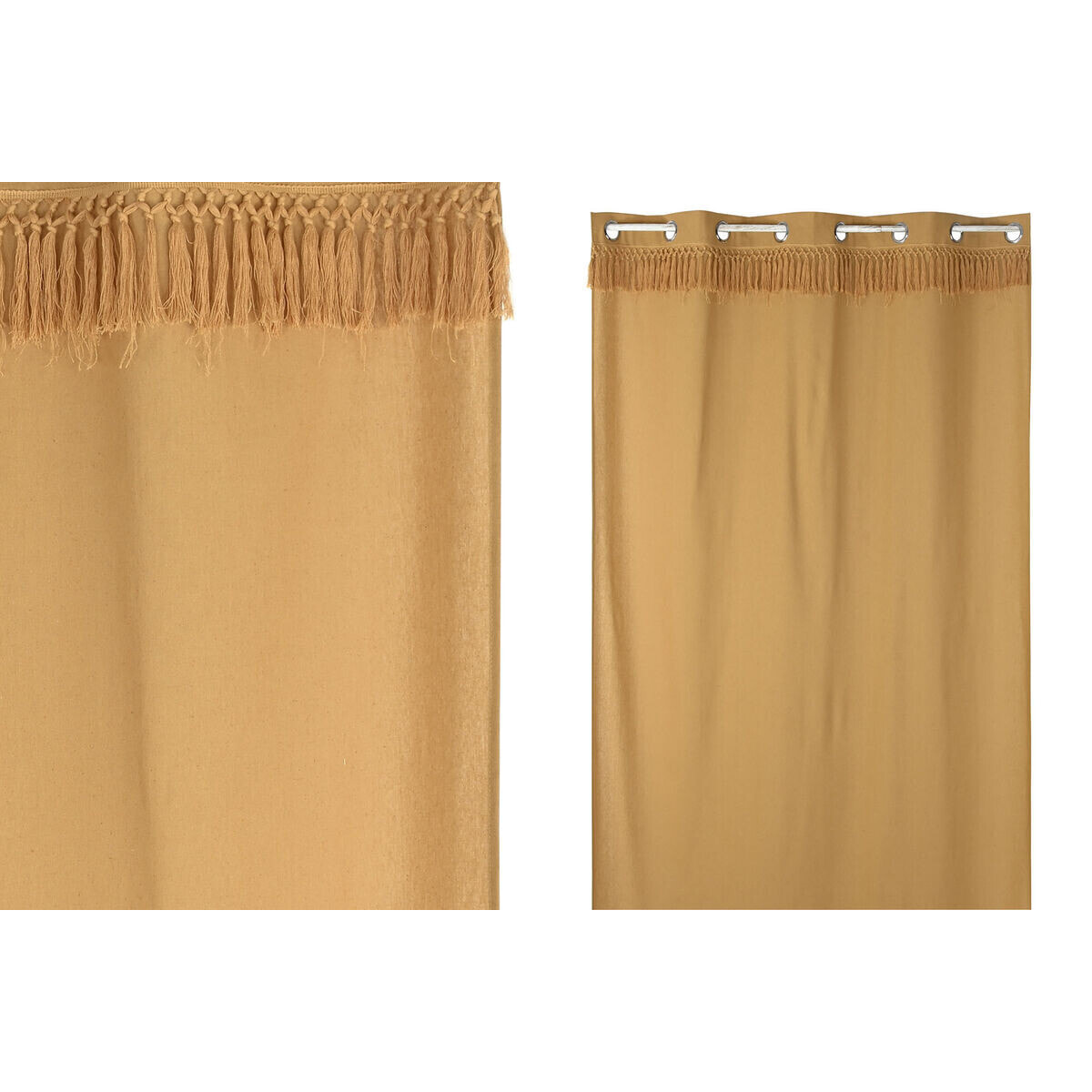 Curtain Home ESPRIT Mustard With tassles 140 x 260 x 260 cm