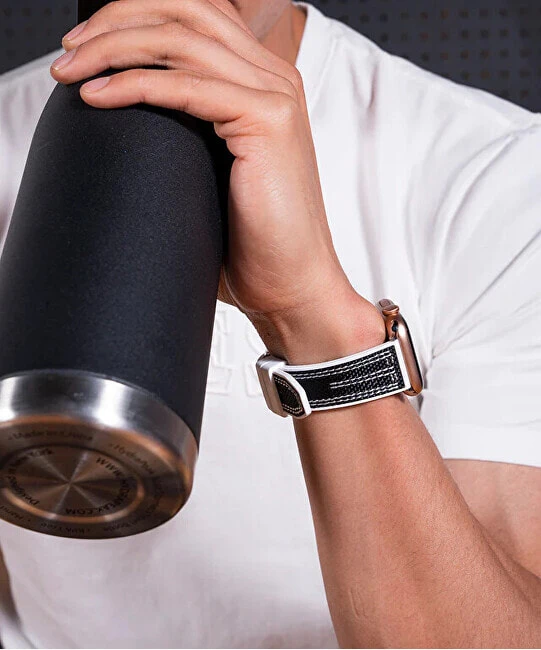 Silikonový řemínek pro Apple Watch (42 - 45 mm) - Black CS3003S1