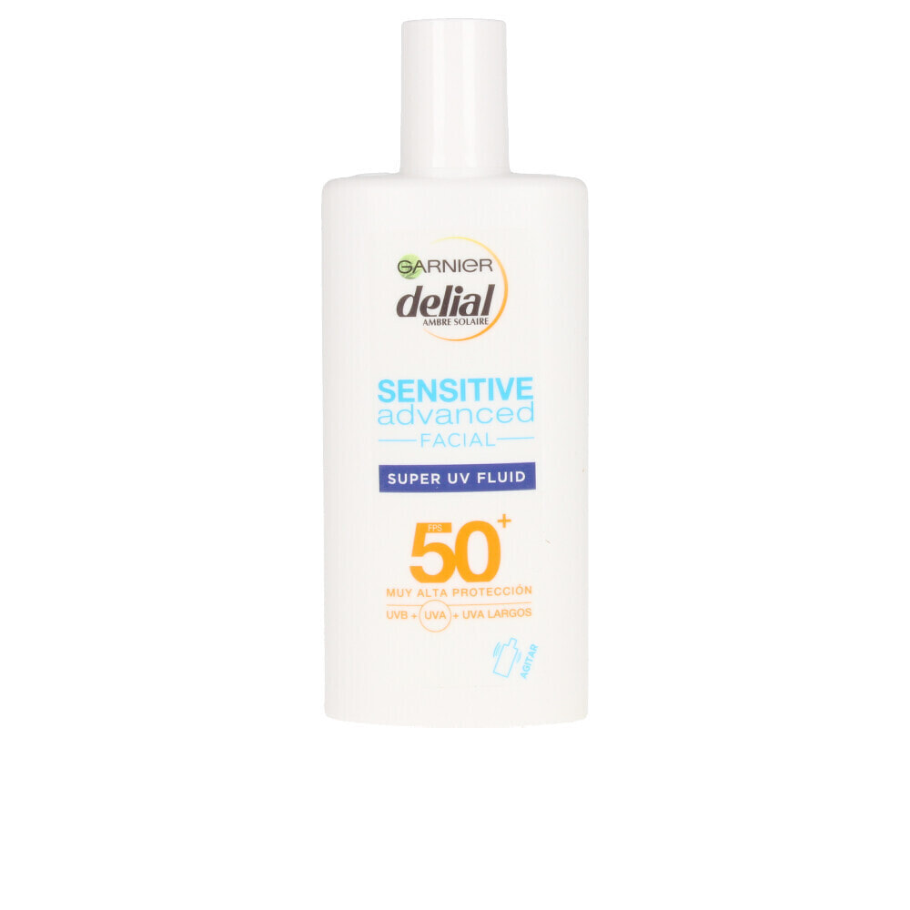 Garnier Delial Sensitive Advanced Super UV Fluid Facial Spf50+ Солнцезащитный флюид для лица с гиалуроновой кислотой для чувствительной кожи   40 мл