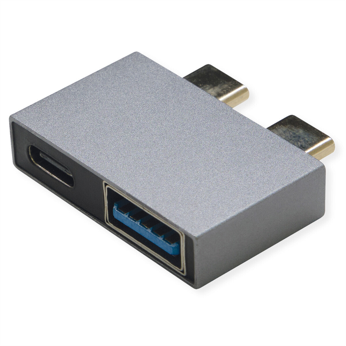 ROLINE USB3.2Gen1 Adptr. 2x C - 1x C+1xA ST/BU - Adapter