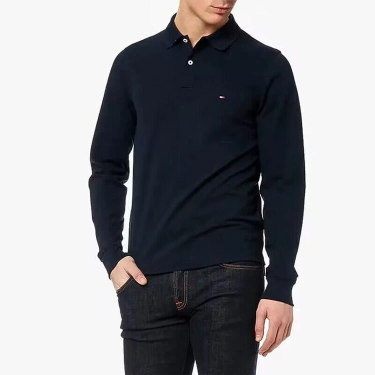 Tommy Hilfiger Polo Shirts Men Navy Blue